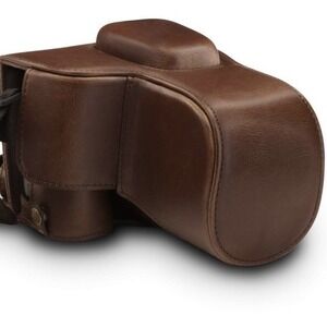 Mega Gear MG1536 Ever Ready Leather Camera Case CompatibleWith Nikon D3500-Brown